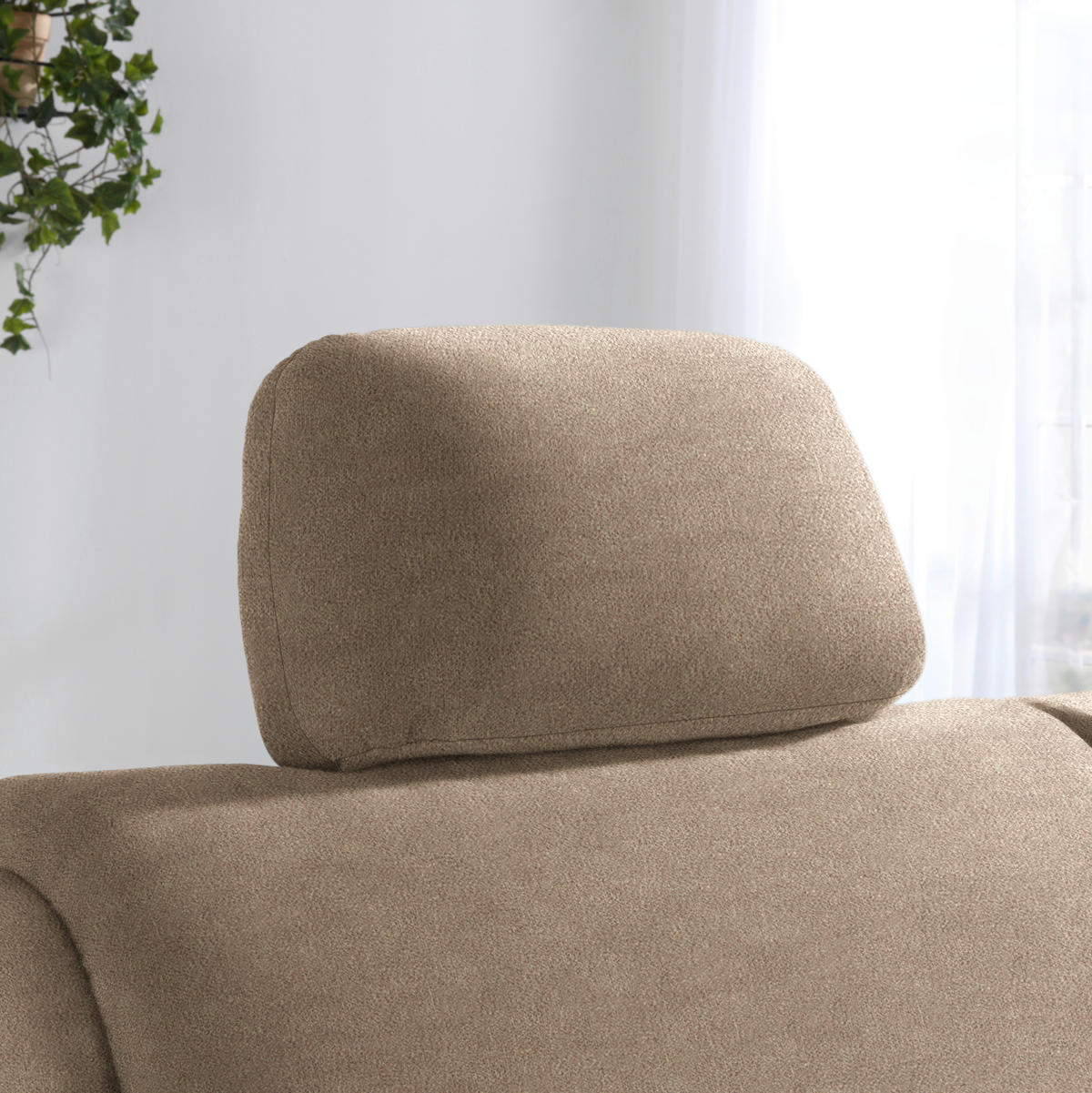 SCHLAFSOFA in Velours, beflockt Sandfarben  - Sandfarben/Alufarben, KONVENTIONELL, Kunststoff/Textil (170/88/91cm) - Sedda