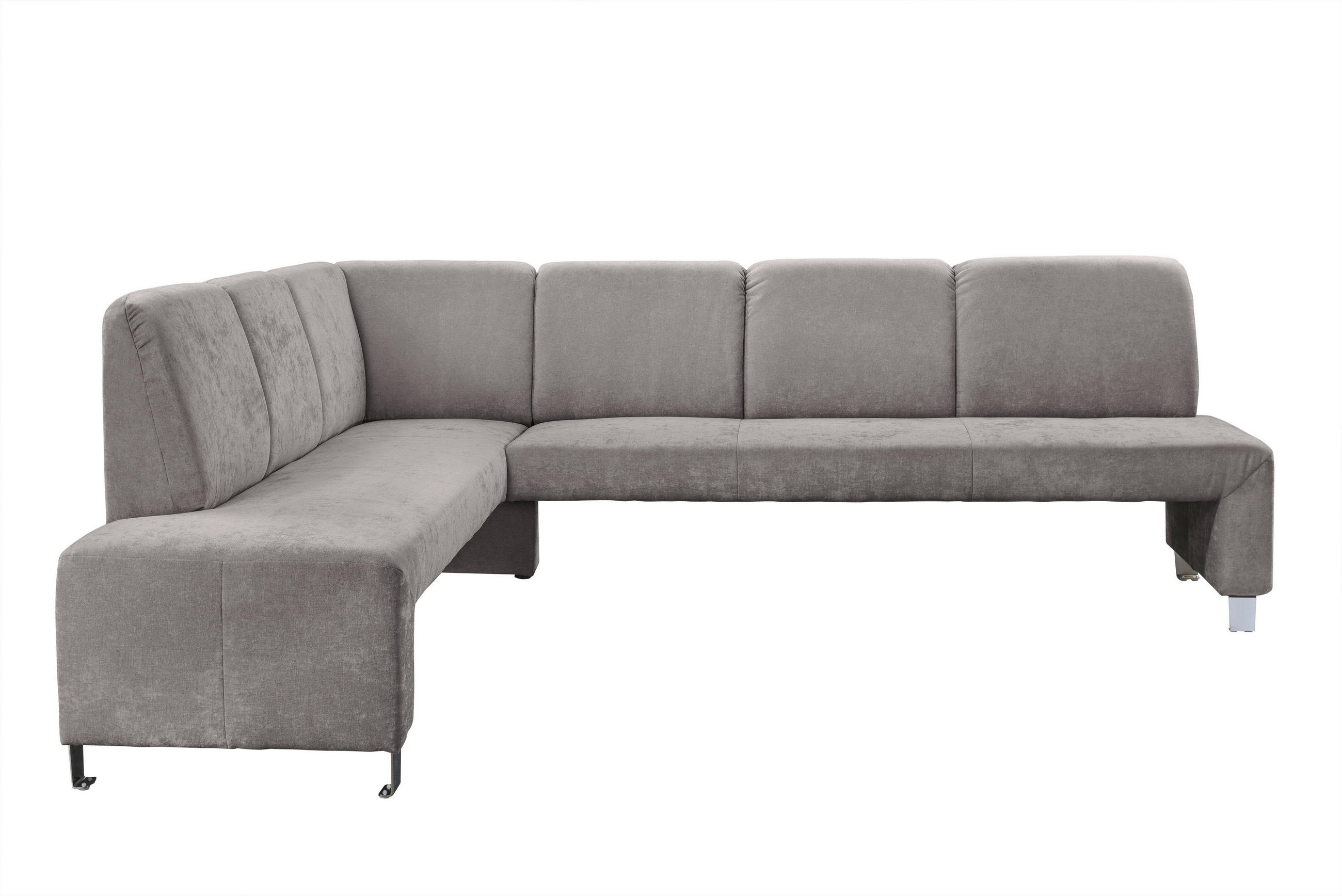 KLUPA KUTNA  svijetlo smeđa, cappuccino  drvo, tekstil, drvni materijal      - srebrne boje/svijetlo smeđa, Moderno, drvni materijal/drvo (263/198cm) - Livetastic