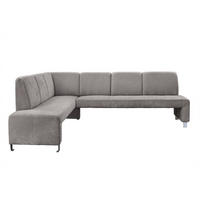 KLUPA KUTNA  svijetlo smeđa, cappuccino  drvo, tekstil, drvni materijal      - srebrne boje/svijetlo smeđa, Moderno, drvni materijal/drvo (263/198cm) - Livetastic