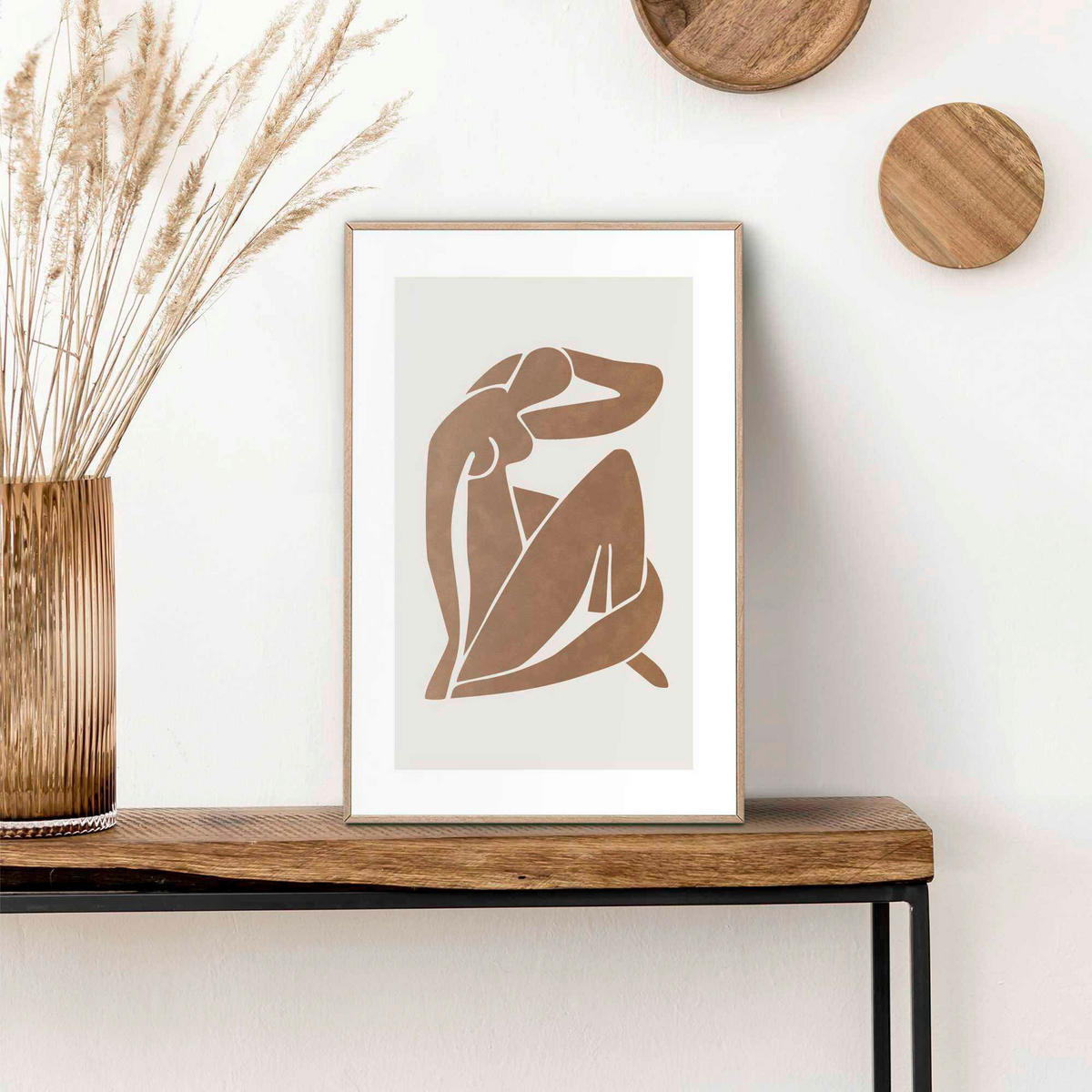 BILD Frauen  - Braun, Basics, Holz (30/20/2cm) - Reinders!