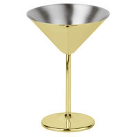 COCKTAILGLAS 200 ml  - Goldfarben, Trend, Metall (16ml) - Sambonet