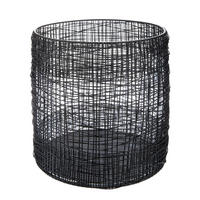 WINDLICHT - Schwarz, Basics, Glas/Metall (19/21cm)