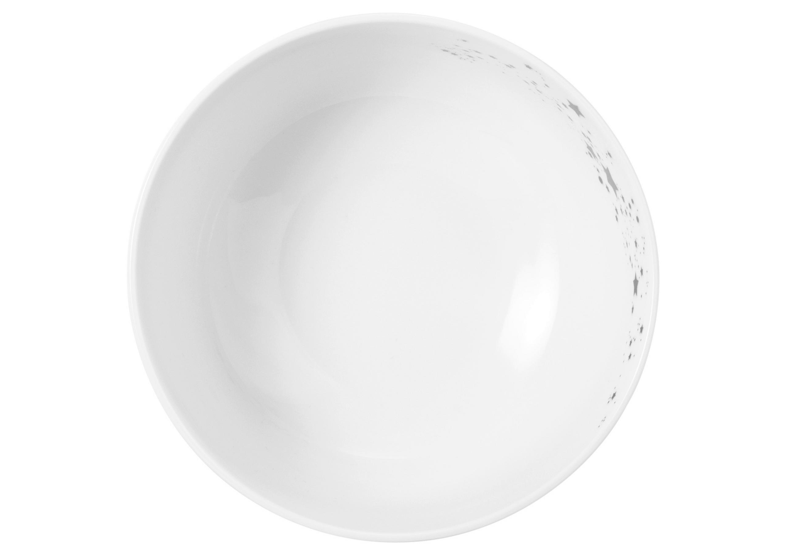 MÜSLISCHALE Liberty Silver Stars  - Weiß Hochglanz, Design, Keramik (15 cml) - Seltmann Weiden