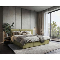 FAMILJESÄNG - grön/svart, Modern, trämaterial/trä (270/200cm) - MID.YOU