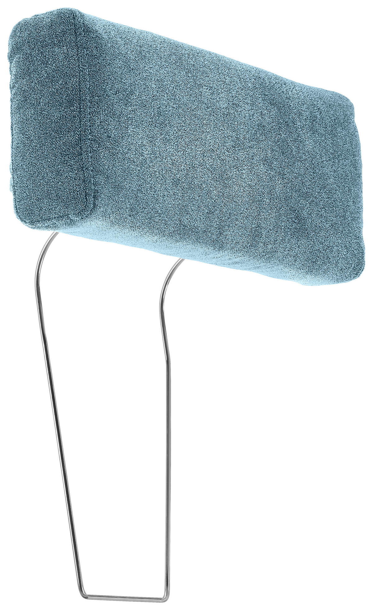 KOPFSTÜTZE in Velours  - Petrol, Konventionell, Textil (55/21/10cm) - Hom`in