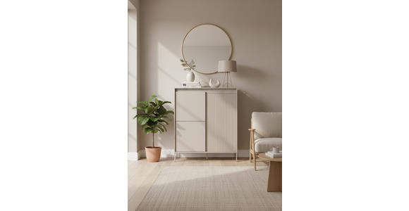 HIGHBOARD , 102,8/123,2/40 cm,  - Kaschmir, Trend, Holzwerkstoff/Metall (102,8/123,2/40cm) - Xora