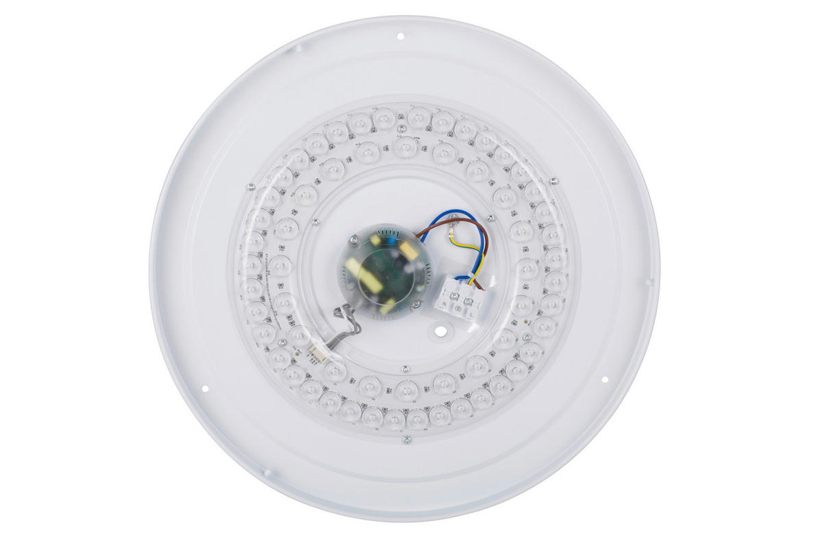 LED-DECKENLEUCHTE Solin 39/8 cm   - Weiß, LIFESTYLE, Kunststoff/Metall (39/8cm) - Novel