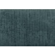 BIGSOFA in Flachgewebe Blau  - Chromfarben/Blau, KONVENTIONELL, Textil/Metall (256/68/122cm) - Carryhome