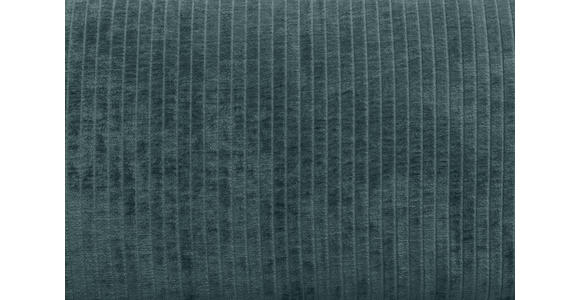 BIGSOFA in Flachgewebe Blau  - Chromfarben/Blau, KONVENTIONELL, Textil/Metall (256/68/122cm) - Carryhome