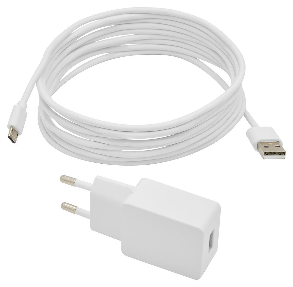 USB-LADEKABEL - Weiß, Basics (16/6/2cm) - Homeware