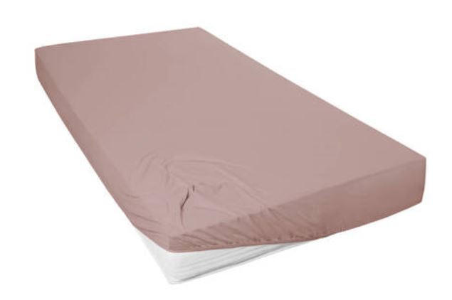 SPANNLEINTUCH 150/200 cm Jersey  - Dunkelbraun, Basics, Textil (150/200cm)
