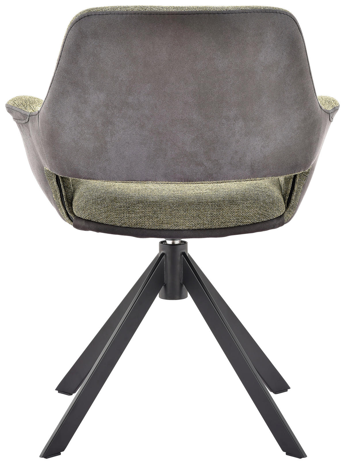 CHAISE ACCOUDOIRS  in Eisen Mikrofaser, Leinenoptik  - Dunkelgrau/Schwarz, Design, Textil/Metall (66/83,5/62,5cm) - Novel