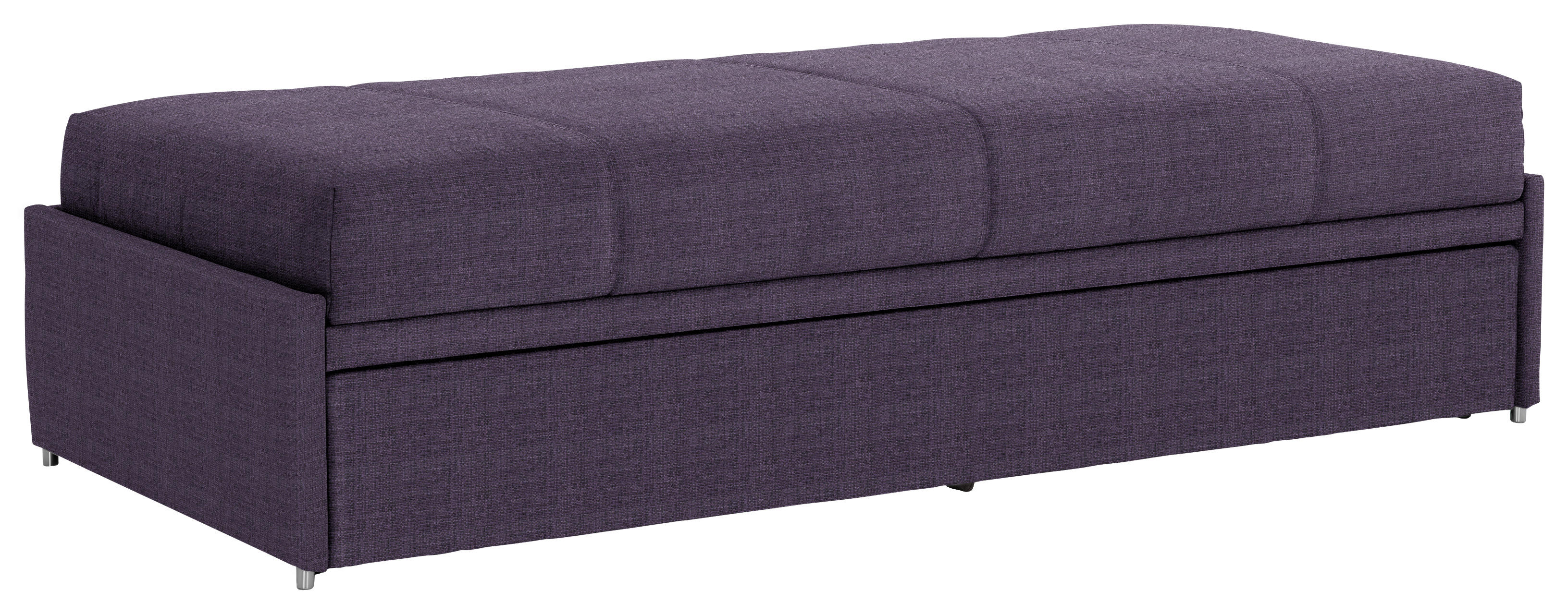 SCHLAFSOFA Flachgewebe Violett  - Violett, Design, Textil (212/56/98cm) - Bali