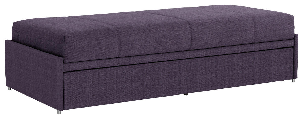 SCHLAFSOFA Flachgewebe Violett  - Violett, Design, Textil (212/56/98cm) - Bali