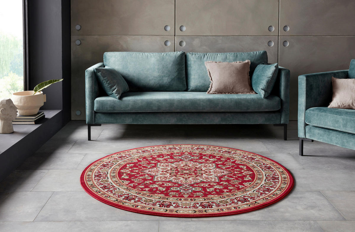 VINTAGE-TEPPICH 160 cm Mirkan Multicolor, Rot  - Rot/Multicolor, Basics, Kunststoff/Textil (160cm)