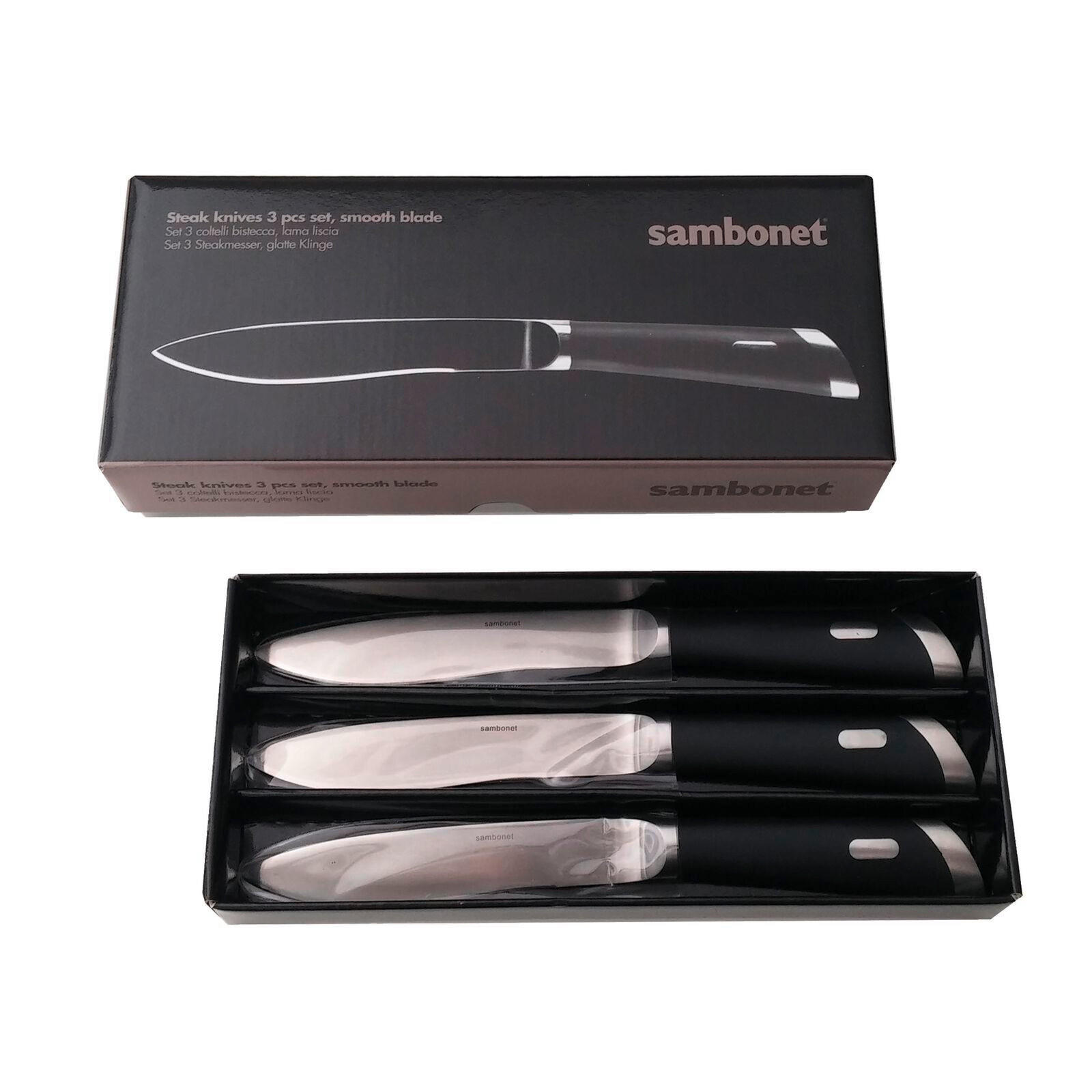 SET NOŽEVA ZA BIFTEK       - Osnovno, metal/plastika (28/12/5cm) - Sambonet