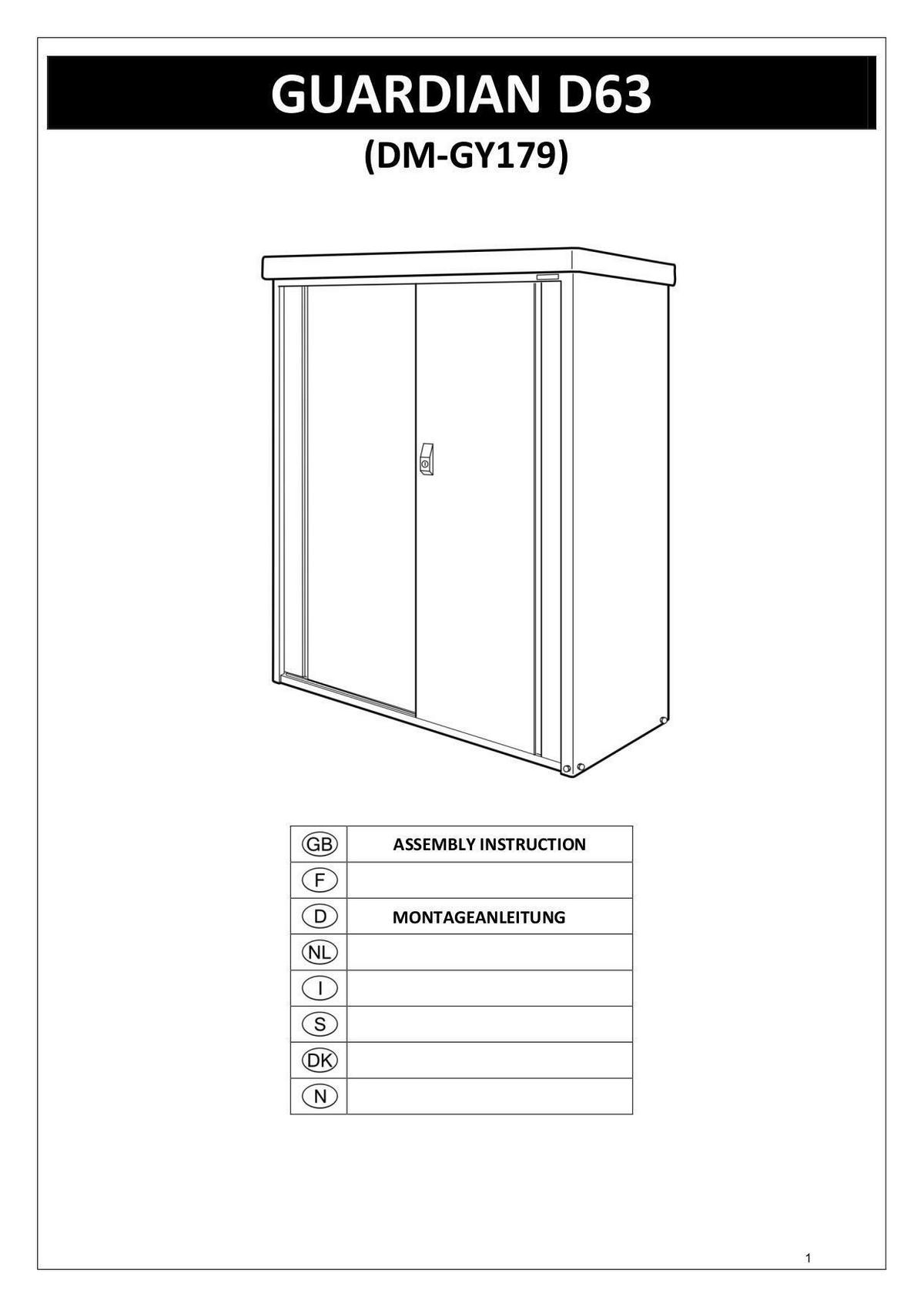 GERÄTESCHRANK 90/187/172 cm  - Anthrazit/Grau, Basics, Metall (90/187/172cm)