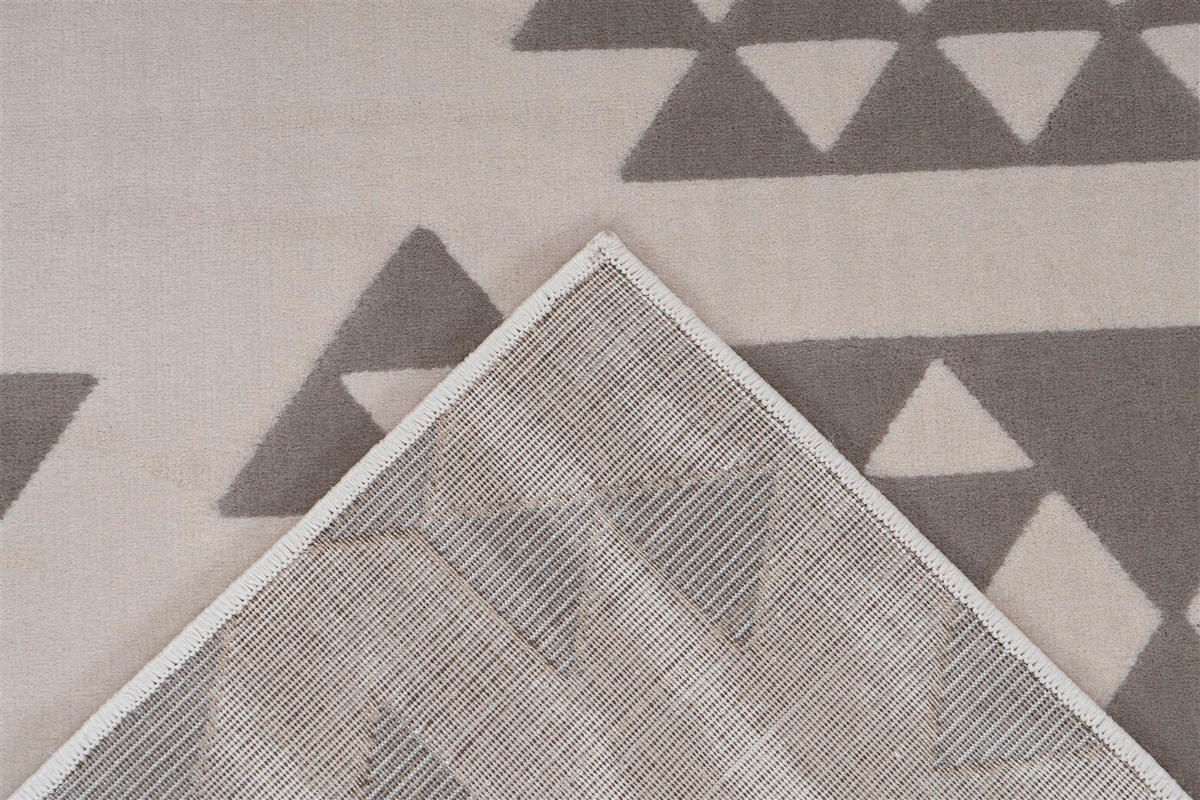 FLATVÄVD MATTA 120/170 cm  - taupe/cremefärgad, Basics, textil (120/170cm) - Kayoom