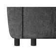 SCHLAFSOFA  in Chenille Schwarz  - Schwarz, KONVENTIONELL, Kunststoff/Textil (161/90/108cm) - Carryhome