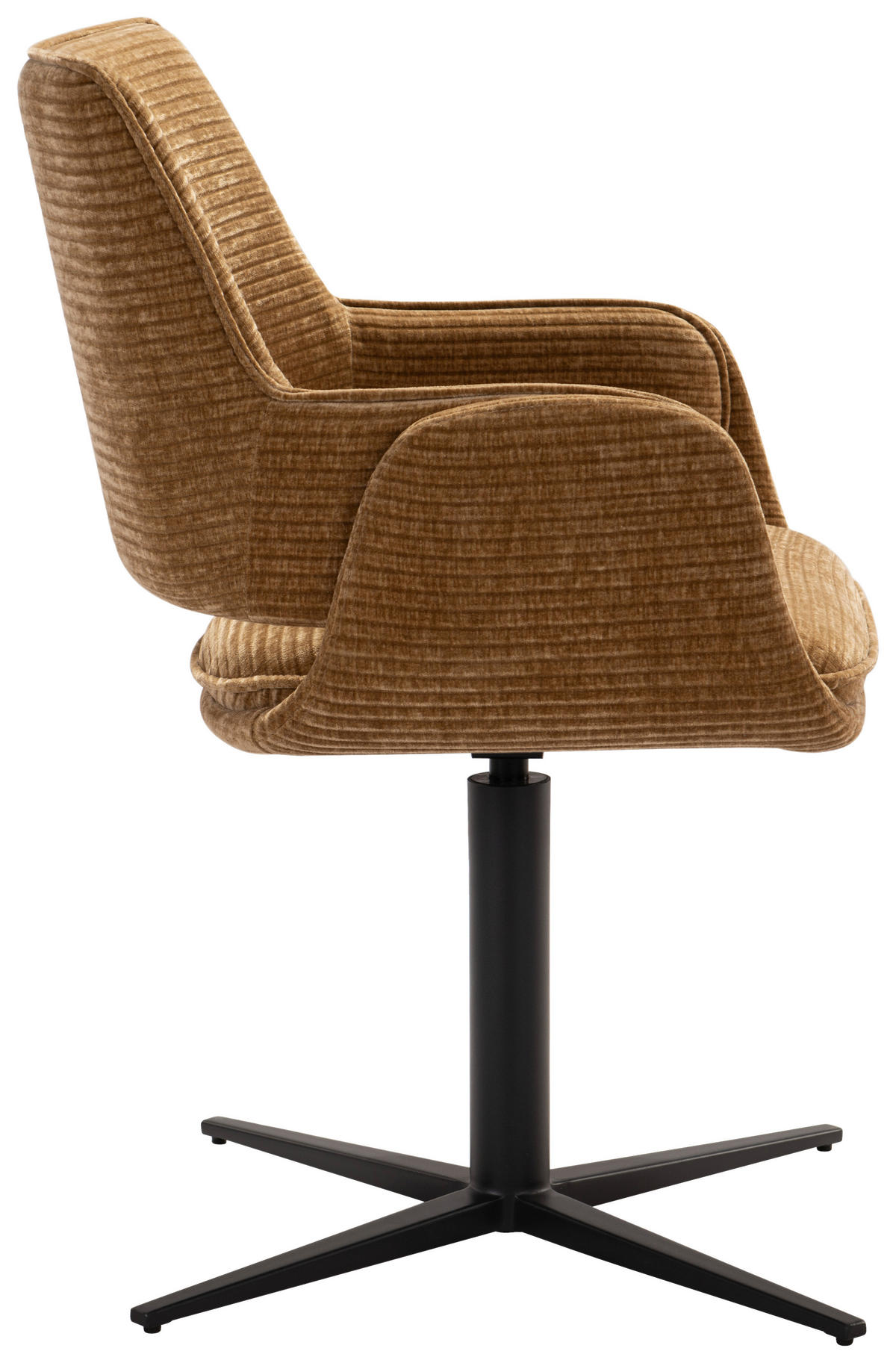 NASLANJAČ, kovina, tekstil opečnato rjava  - črna/opečnato rjava, Design, kovina/tekstil (60/84/59cm) - Emilio Belluti