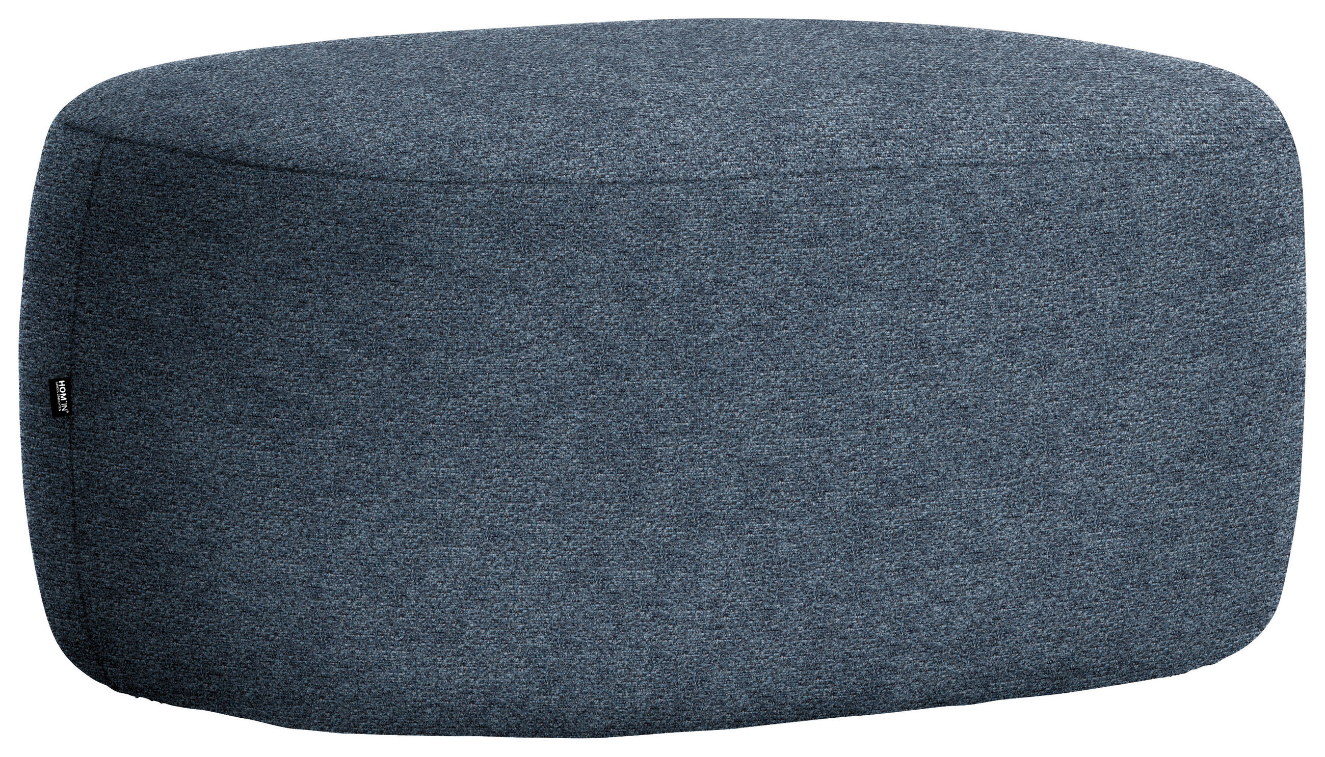 HOCKER in Textil Blau  - Blau/Schwarz, MODERN, Kunststoff/Textil (88/43/66cm) - Hom`in