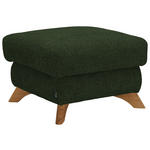 HOCKER Flachgewebe Olivgrün  - Eichefarben/Olivgrün, MODERN, Holz/Textil (65/47/65cm) - Valnatura