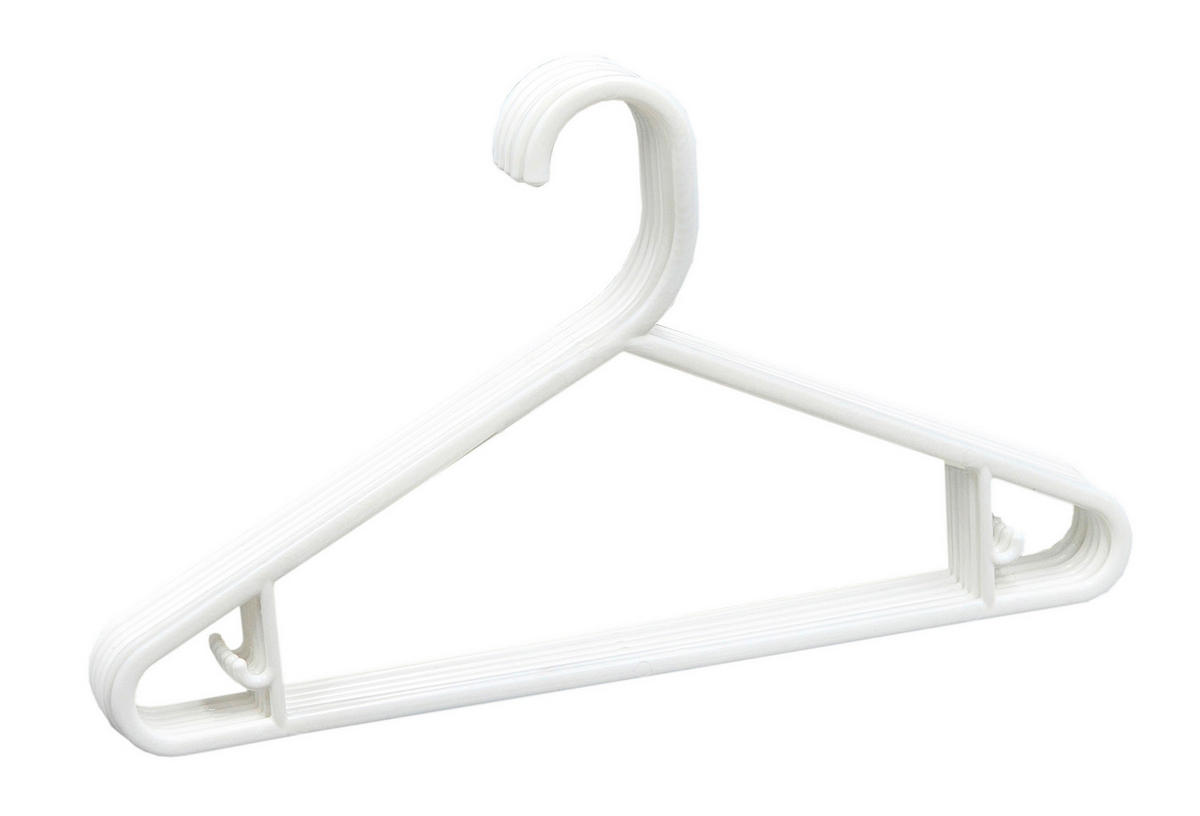 KINDERKLEIDERBÜGELSET Kunststoff  - Weiß, Basics, Kunststoff - My Baby Lou