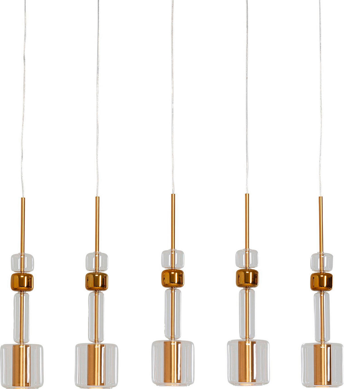 HÄNGELEUCHTE Candy Bar 103/60/13 cm   - MODERN, Glas/Metall (103/60/13cm) - Kare-Design