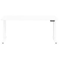 SCHREIBTISCH höhenverstellbar  - Weiß, Design, Holzwerkstoff/Metall (120/80/64-128cm) - Cantus