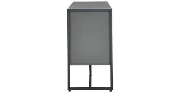 SIDEBOARD 100/75/41 cm in Anthrazit, Schwarz - Anthrazit/Schwarz, MODERN, Holzwerkstoff/Metall (100/75/41cm) - Novel