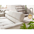 ECKSOFA in Cord Hellgrau  - Chromfarben/Hellgrau, KONVENTIONELL, Textil/Metall (219/311cm) - Hom`in