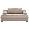 SCHLAFSOFA Webstoff Beige  - Beige/Schwarz, Design, Kunststoff/Textil (207/74-94/90cm) - Carryhome