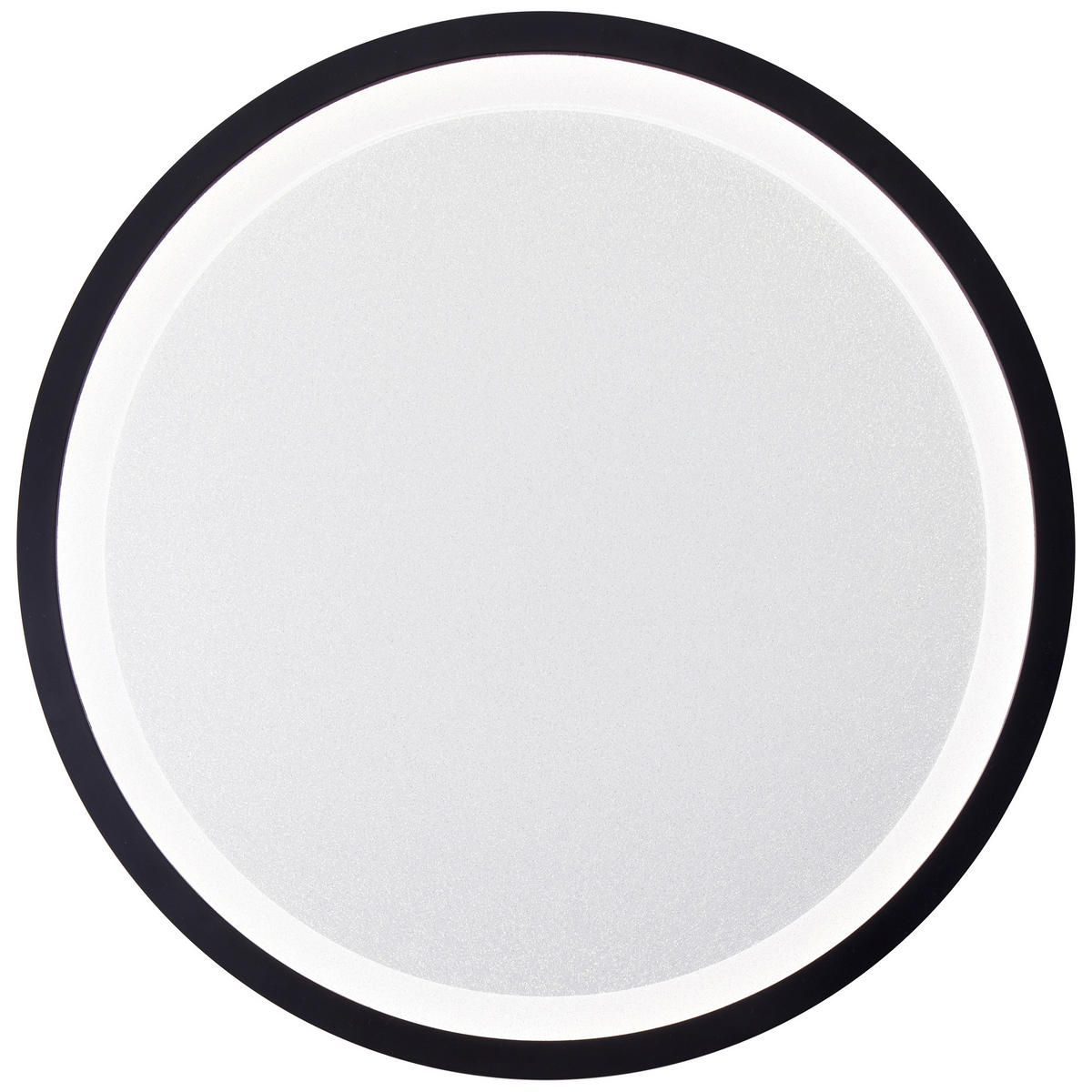 LED PLAFONJERA - bela/crna, Dizajnerski, plastika (50/3cm)