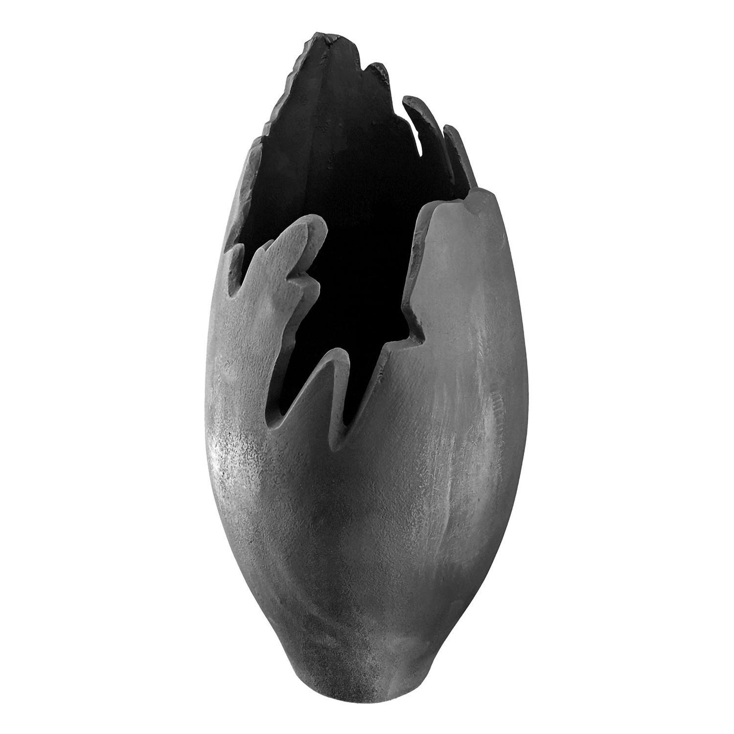 XXXLutz Dekovase Vulkano Flame Anthrazit 33 cm