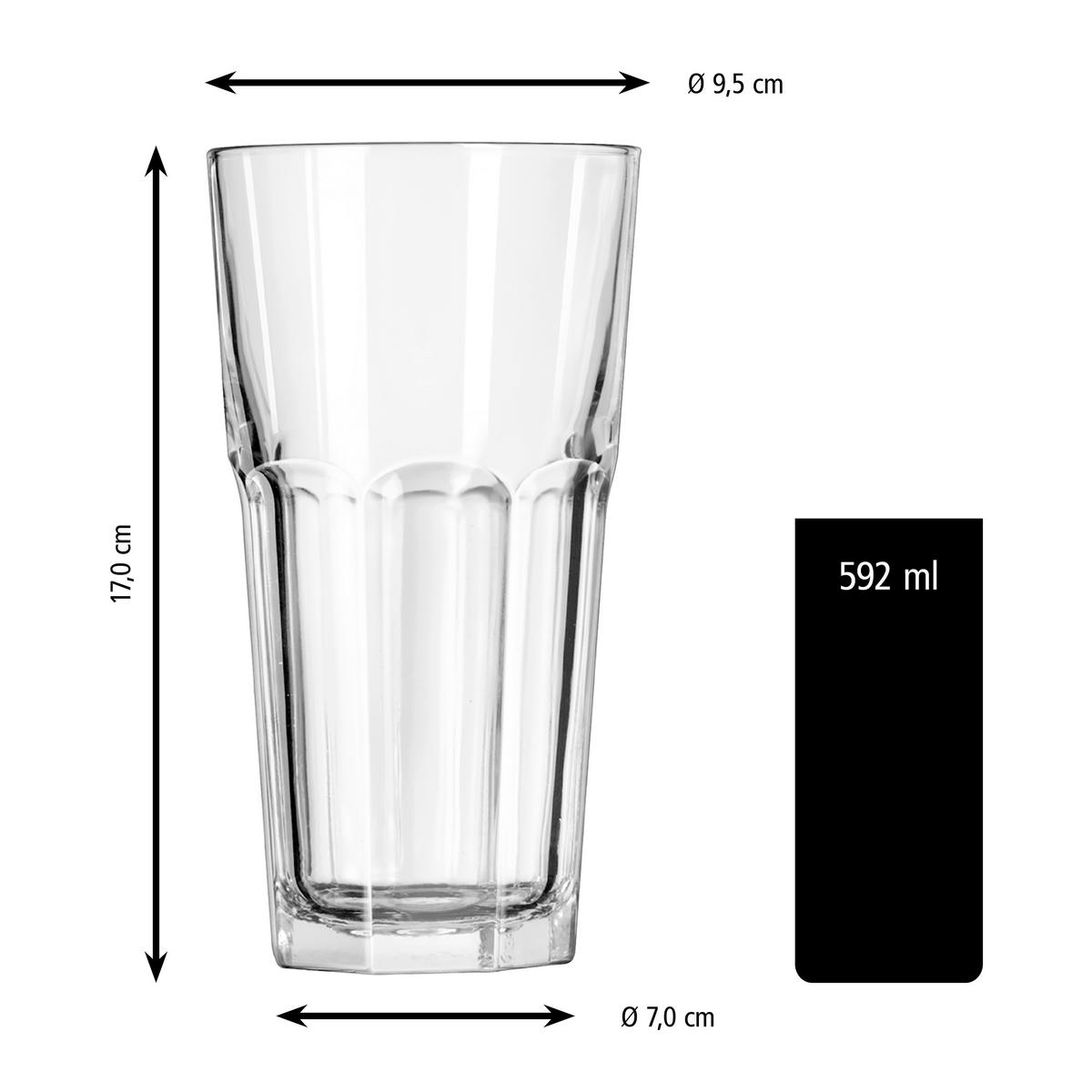 GLÄSERSET GIBRALTAR  24-teilig  - Klar, Basics, Glas (9,5/17cm)