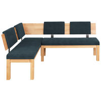 ECKBANK 160/200 cm  in Anthrazit, Buchefarben  - Anthrazit/Buchefarben, Natur, Holz/Textil (160/200cm) - Cantus
