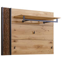 PANNEAU DE GARDE-ROBE  in 118/87/35 cm  - Eichefarben/Anthrazit, Natur, Holz/Metall (118/87/35cm) - Valnatura