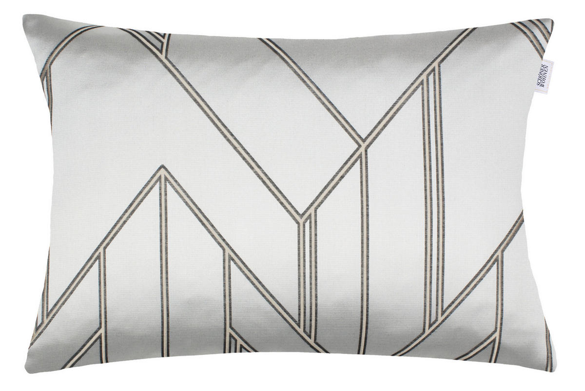 KISSENHÜLLE Elian 38/58 cm  - Anthrazit/Beige, KONVENTIONELL, Textil (38/58cm) - Schöner Wohnen