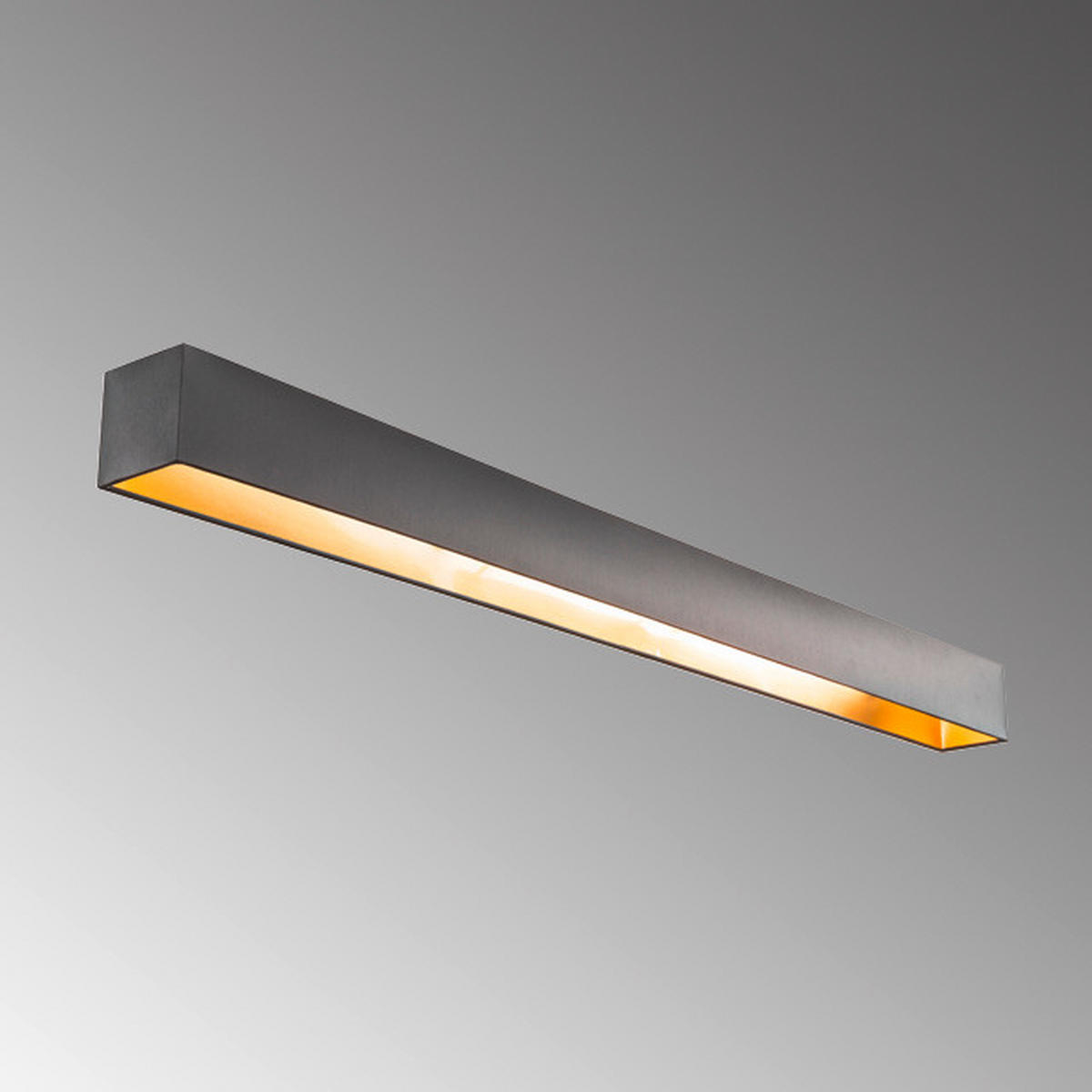 LEUCHTENSCHIRM - Goldfarben/Schwarz, Design, Textil (94/10/10cm) - Fischer & Honsel
