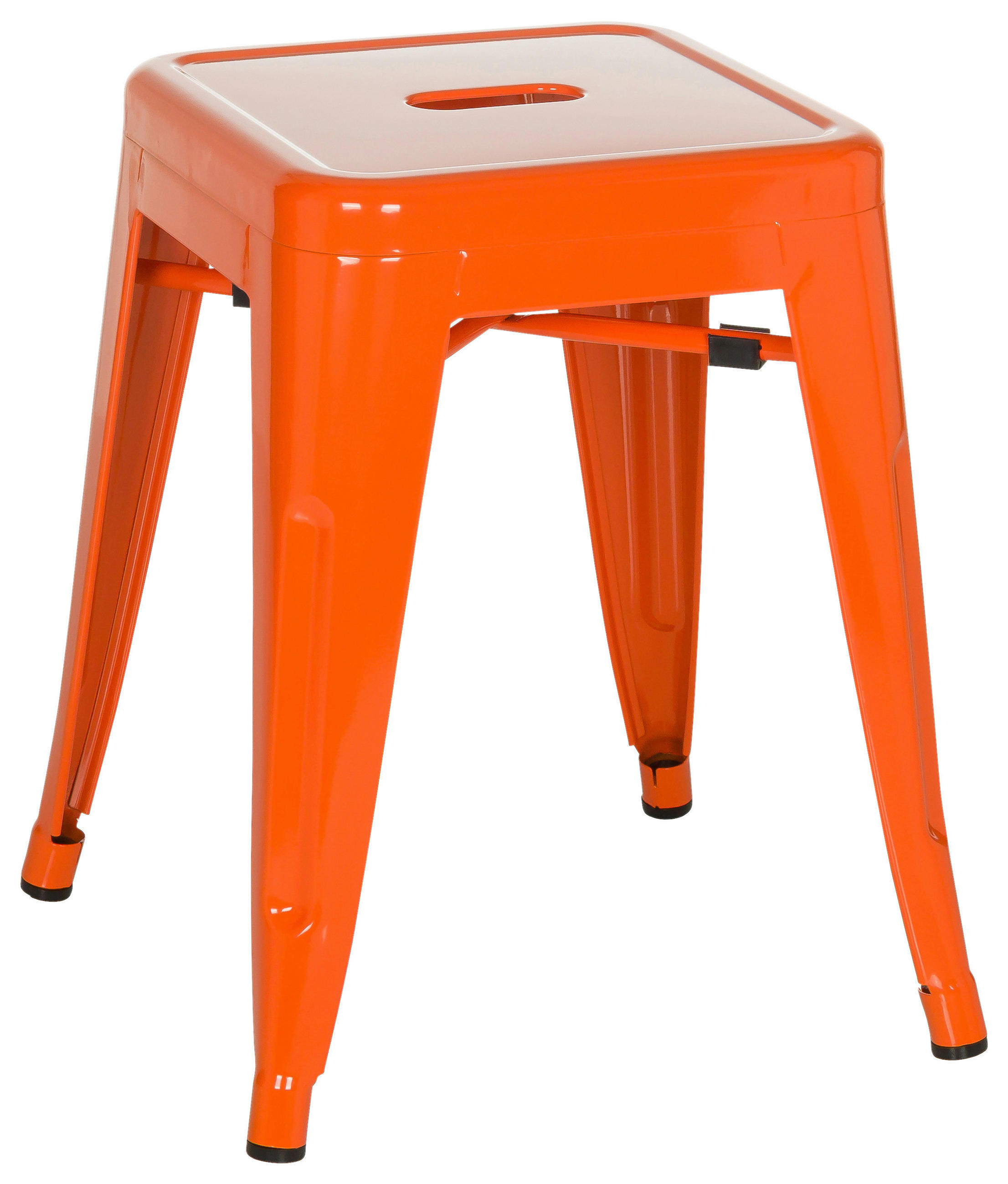 HOCKER in Metall Orange  - Orange, Basics, Metall (39/46/39cm) - MID.YOU