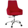 DREHSTUHL  in Flachgewebe Rot  - Silberfarben/Rot, Basics, Kunststoff/Textil (65/97/60cm) - MID.YOU