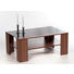 COUCHTISCH rechteckig Schwarz, Walnussfarben - Walnussfarben/Schwarz, Design, Glas (107/70/44cm) - Carryhome