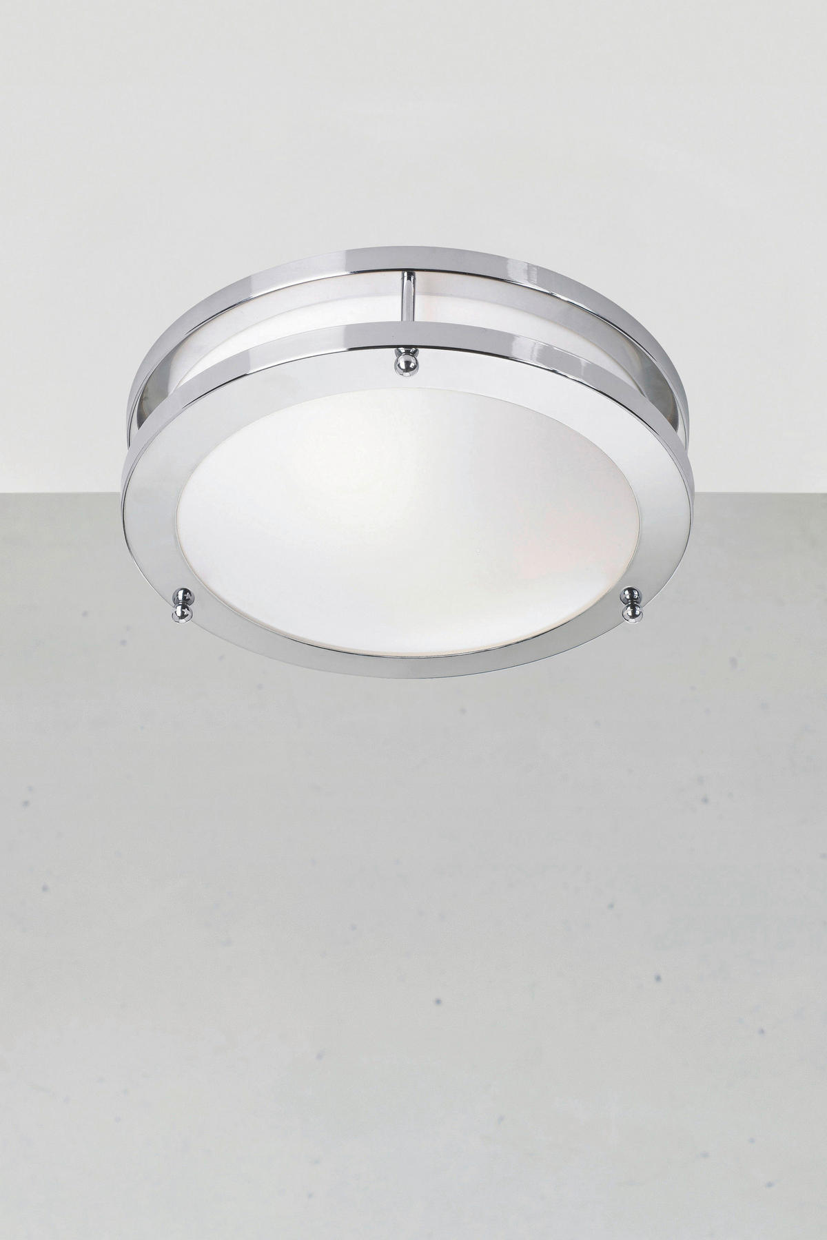 LED-DECKENLEUCHTE TÄBY 25/8.5/25 cm   - Chromfarben/Weiß, Basics (25/8.5/25cm) - Markslöjd