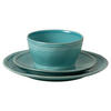 KOMBISERVICE Türkis FONTANA 3-teilig 1 Personen  - Türkis, Basics, Keramik - Costa Nova