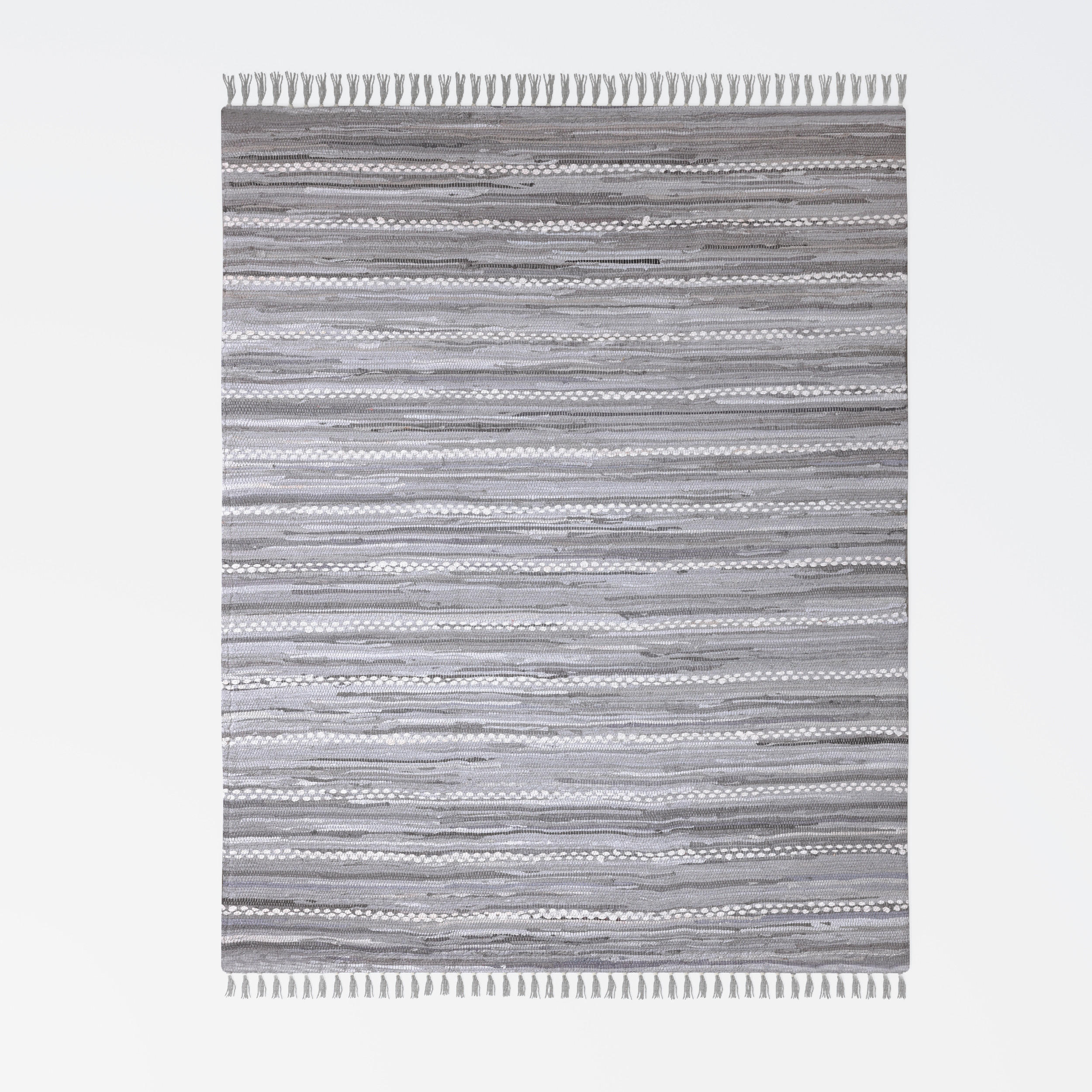 FLACHWEBETEPPICH 150/80 cm Shady  - Weiß/Grau, Basics, Textil (150/80cm)