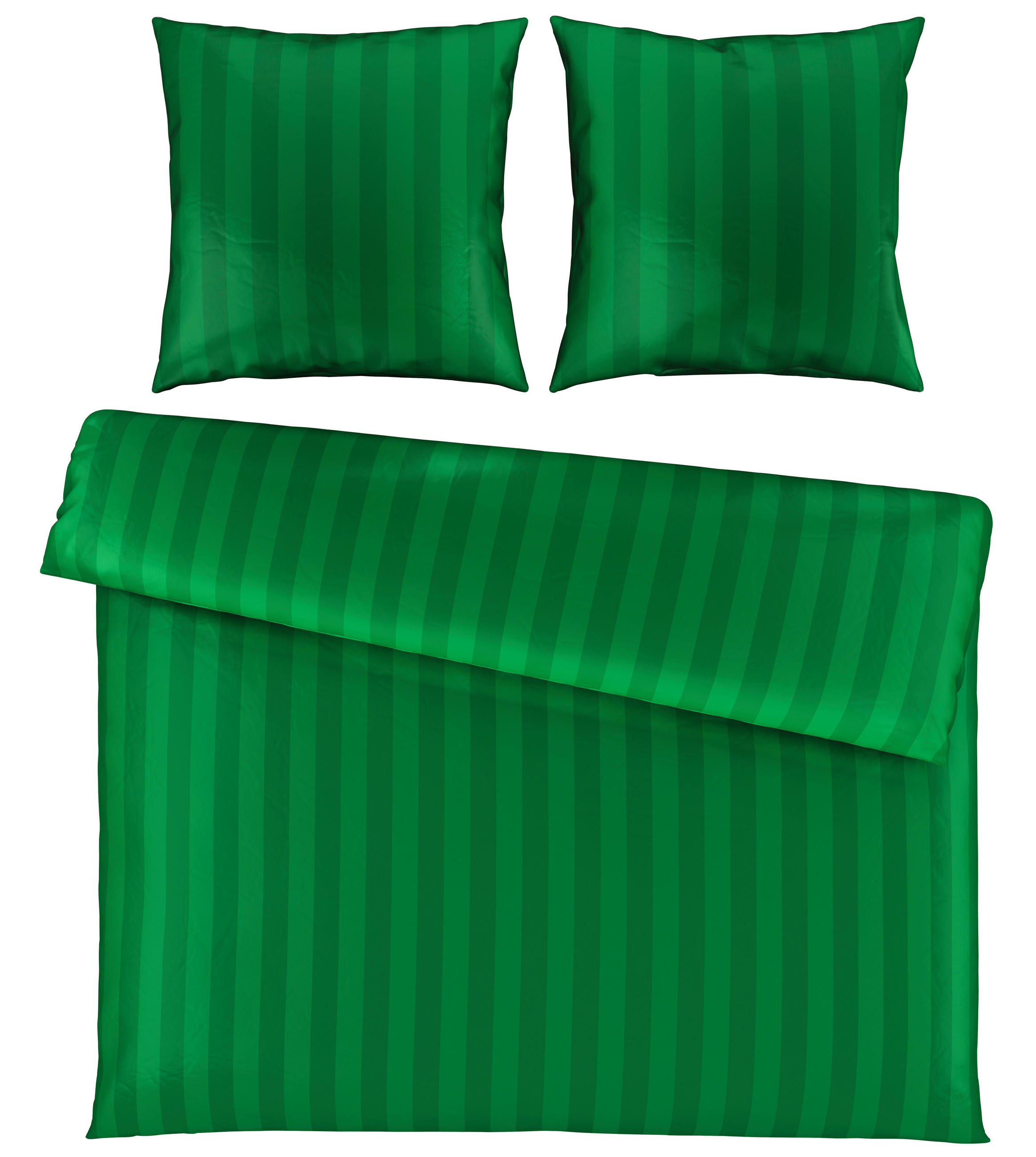 BETTWÄSCHE Dobby Satin 200/200 cm  - Grün, KONVENTIONELL, Textil (200/200cm) - Novel