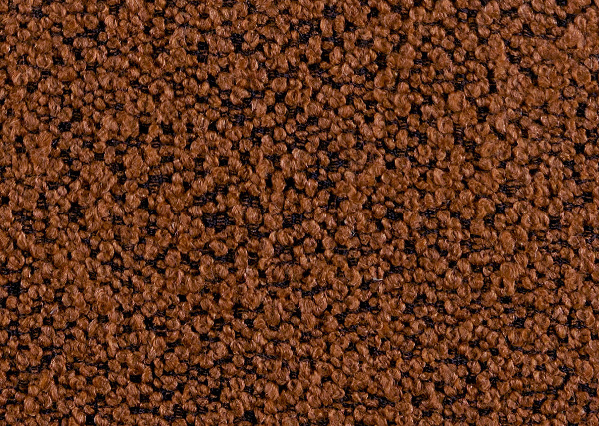 2,5-SITZER  in Flachgewebe Rostfarben  - Rostfarben/Schwarz, Design, Textil/Metall (190/71/91cm) - Schöner Wohnen