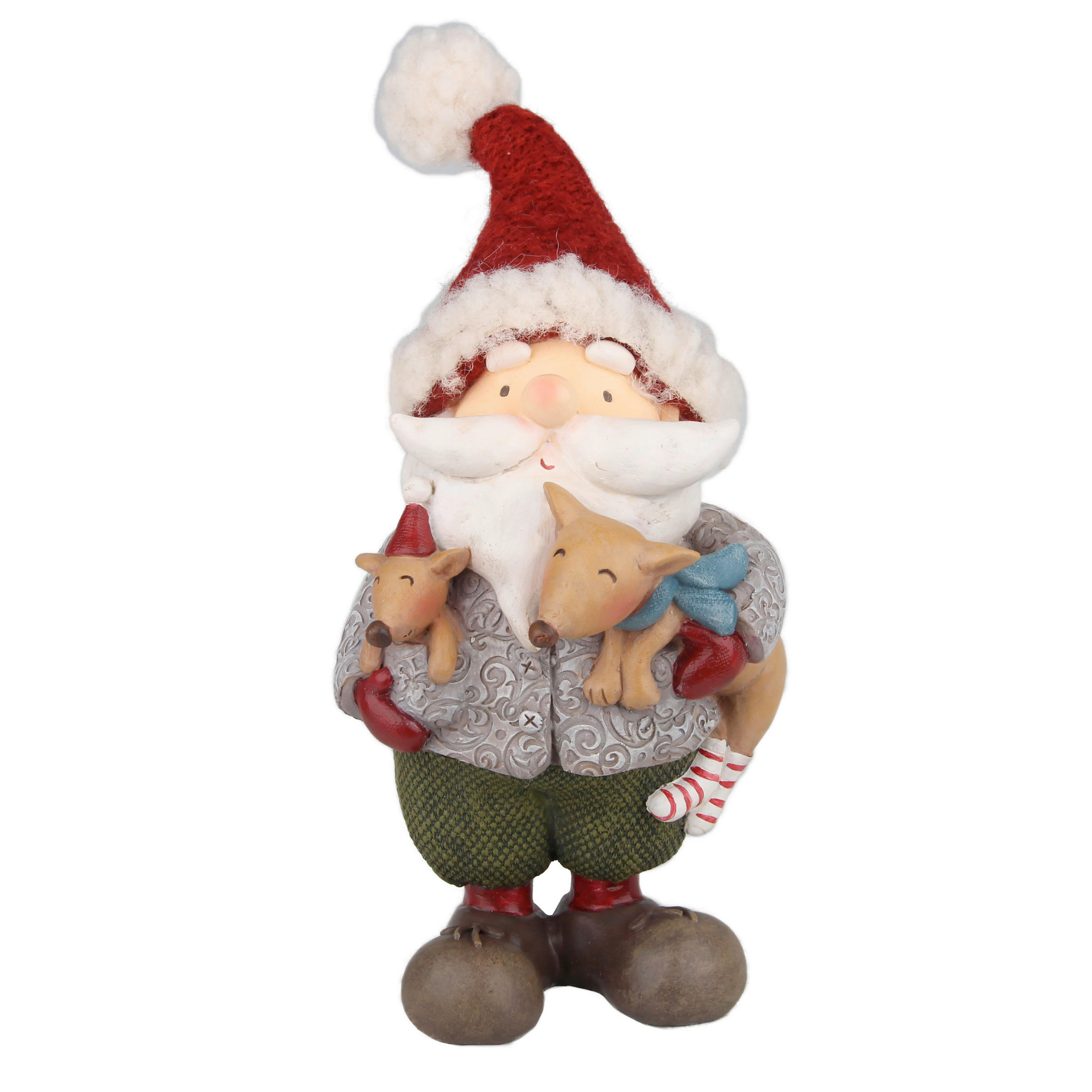 WEIHNACHTSMANN - Rot/Creme, LIFESTYLE, Kunststoff/Textil (10/22/10cm) - X-Mas
