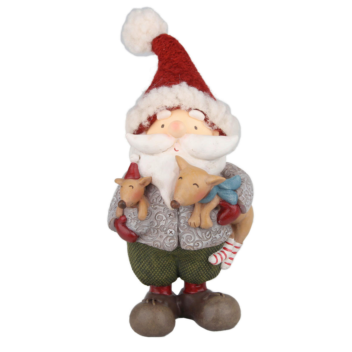 TÉLAPÓ - krémszínű/barna, Lifestyle, műanyag/textil (10/22/10cm) - X-Mas