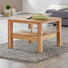 COUCHTISCH Kernbuche massiv quadratisch Buchefarben - Buchefarben, Design, Holz (75/58/75cm) - LINEA NATURA